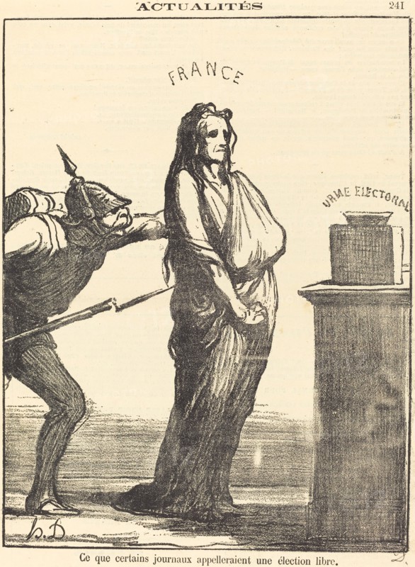 Ce que certains journaux appeleraient..., 1870. Creator: Honore Daumier.