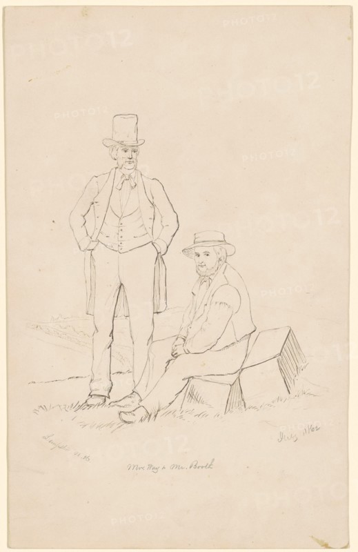 Mr. Way and Mr. Booth, 1862. Creator: James Wells Champney.