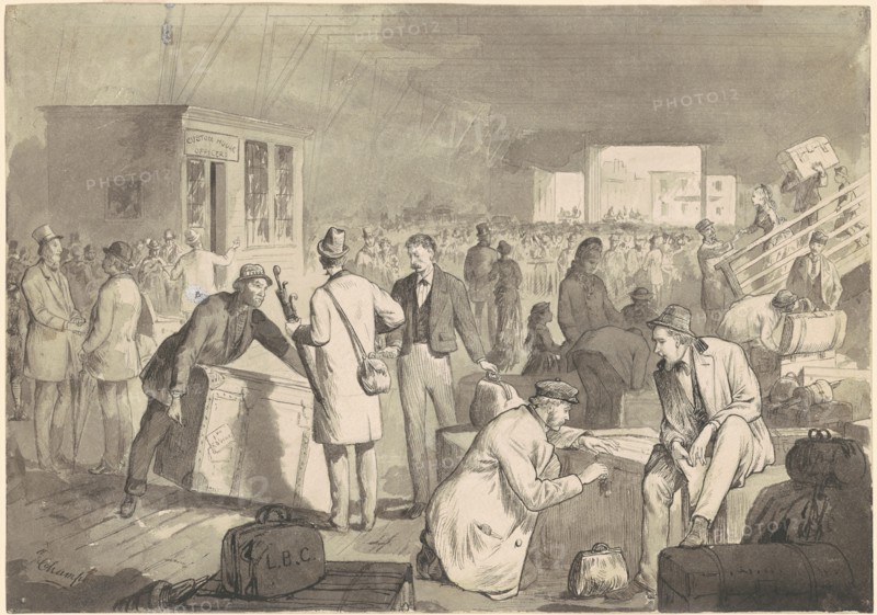 Customs Shed, 1875-1876. Creator: James Wells Champney.