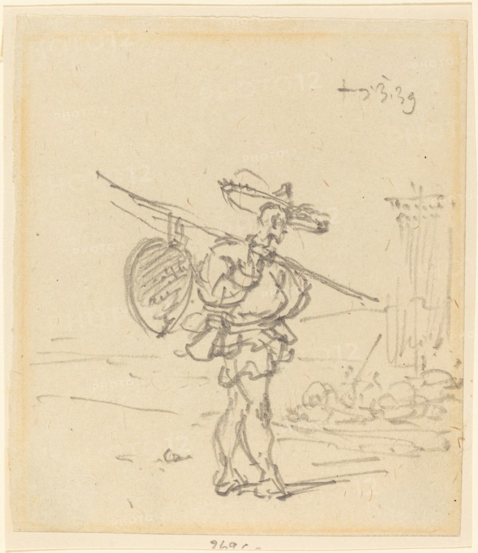 A Chinese Peasant, 1839. Creator: George Chinnery.