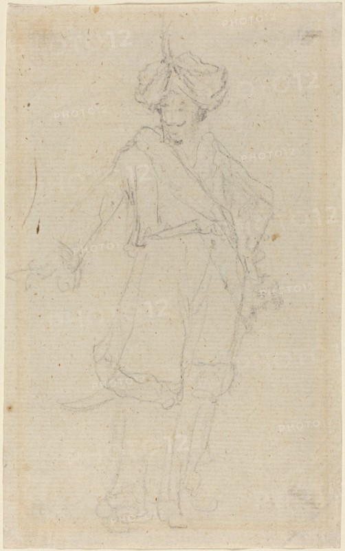 A Turk [recto]. Creator: Giovanni Battista Cipriani.