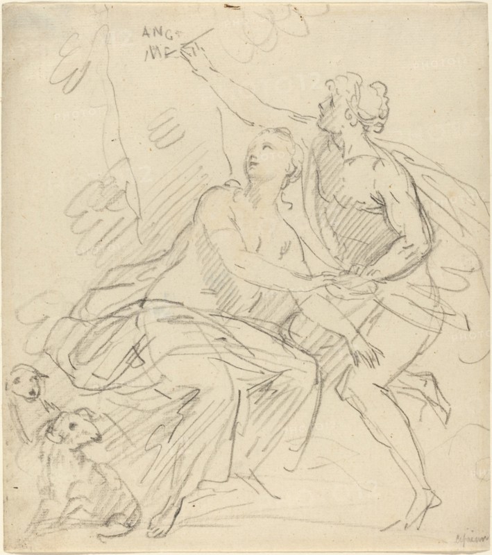 Angelica and Medoro. Creator: Giovanni Battista Cipriani.