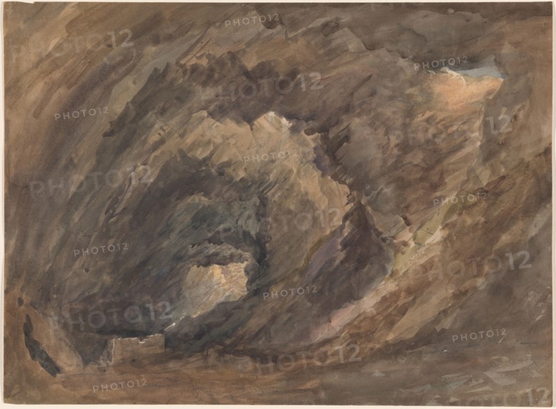 Grotto Interior, c.1850. Creators: David Cox, David Cox the elder.