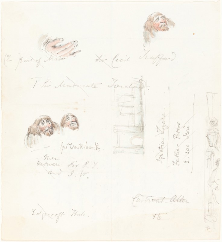 Sketches of Grotesque Faces. Creator: George Cruikshank.