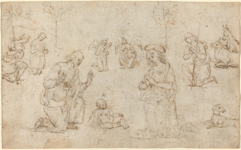 The Adoration of the Shepherds, c. 1517. Creator: Perugino.