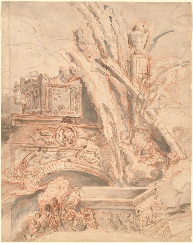 Grottesco with the Tomb of Nero, 1747. Creator: Giovanni Battista Piranesi.