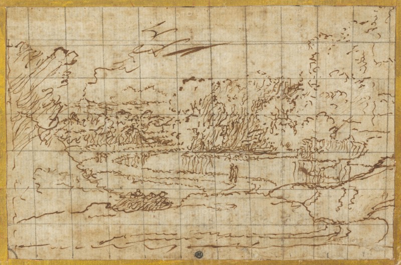 Road along a Winding River, c. 1648?. Creator: Nicolas Poussin.