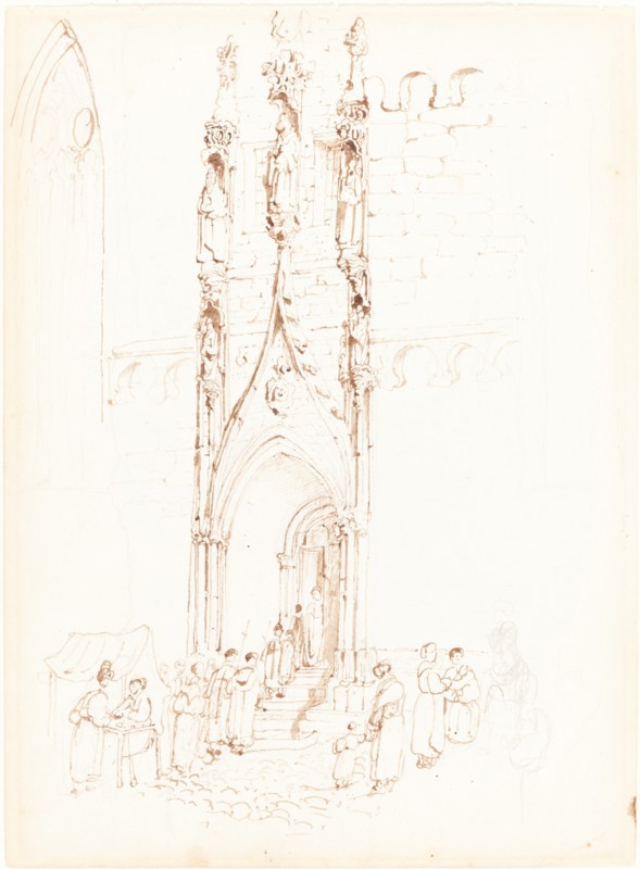 A Gothic Arch. Creator: John Skinner Prout.