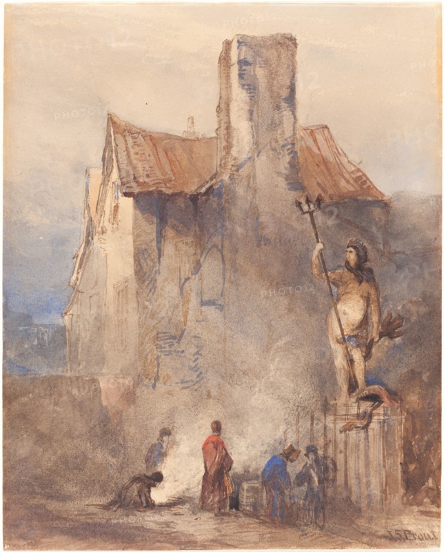 The Bristol Riots: The Burning in the Street. Creator: John Skinner Prout.