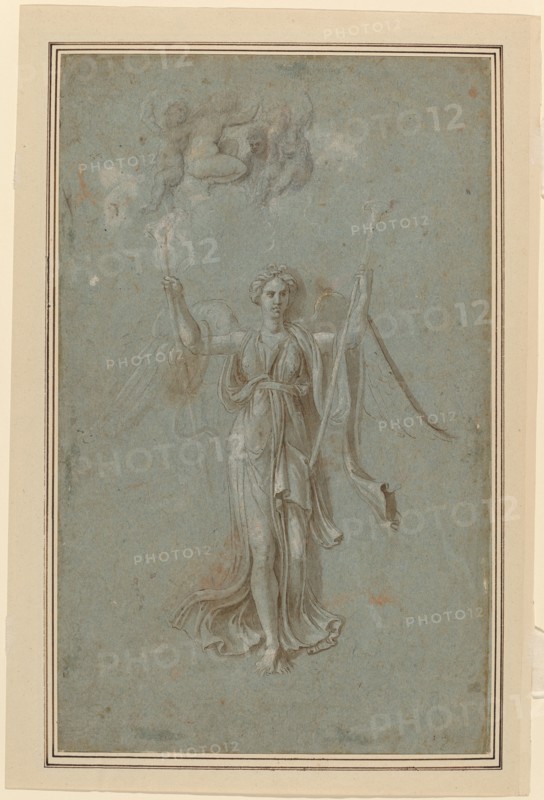 Study for Figure of Fame. Creator: Biagio Pupini.