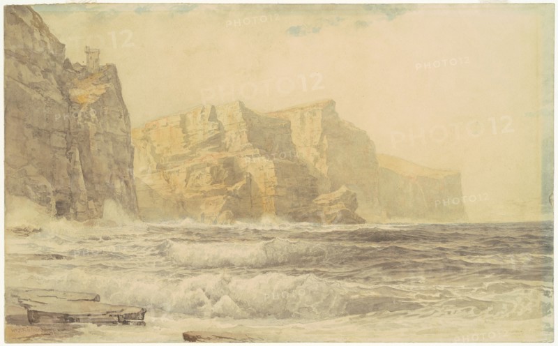 Baldart Castle, Kilkee, County Clare, Ireland, 1892. Creator: William Trost Richards.