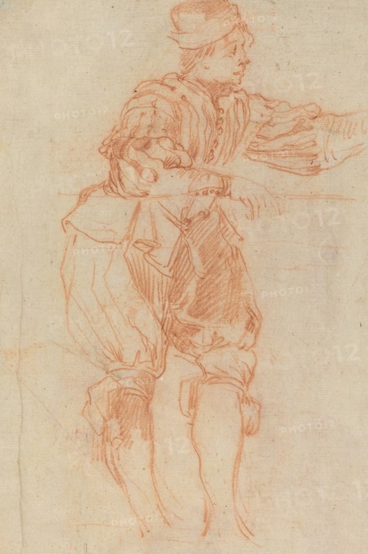 Man Leaning on a Rail [verso]. Creator: Matteo Rosselli.