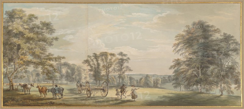 Dawn in Luton Park, 1763/1765. Creator: Paul Sandby.