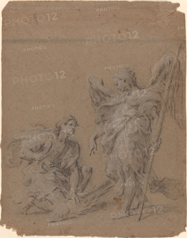Tobias and the Angel, c. 1780. Creator: Martin Johann Schmidt.