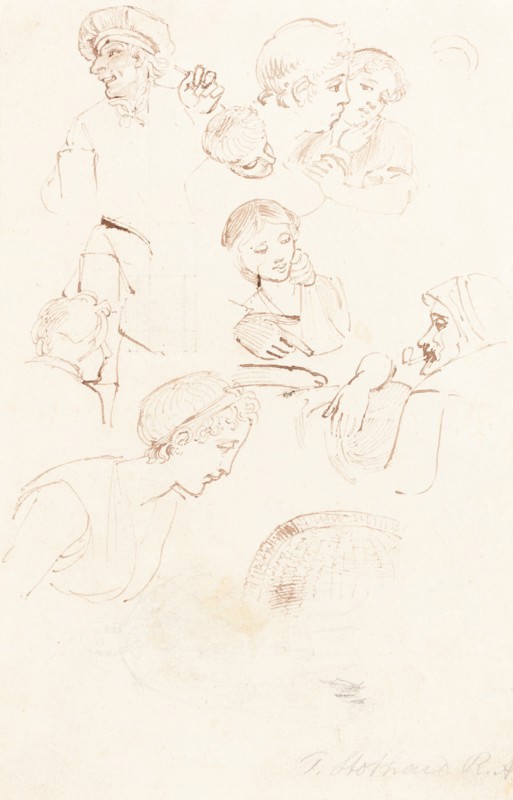 Sheet of Studies. Creator: Thomas Stothard.