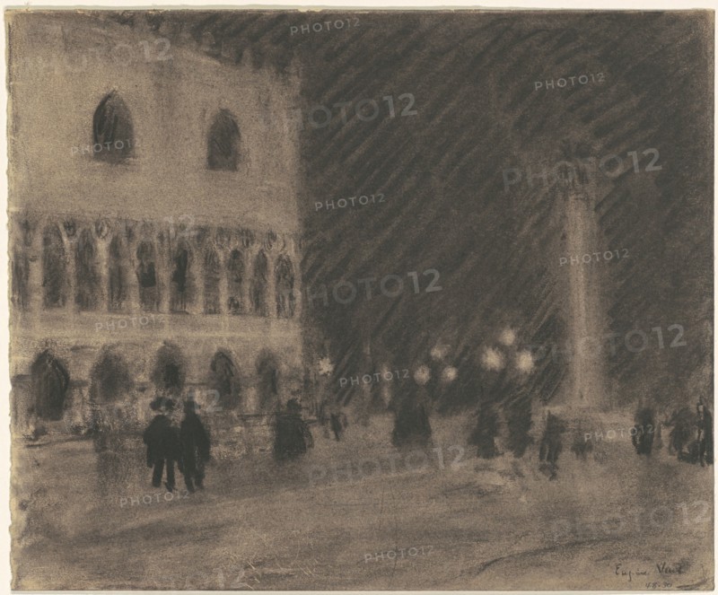The Piazzetta, Venice, c. 1900-1920. Creator: Eugene Laurent Vail.