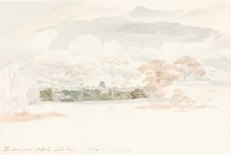 Henham Park, Suffolk, 1801/1803. Creator: Cornelius Varley.