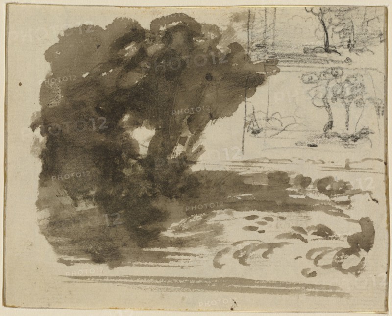 A Stand of Trees [recto]. Creator: John Varley I.