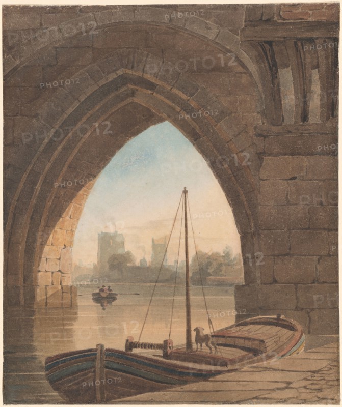 Looking under the Bridge. Creator: John Varley I.