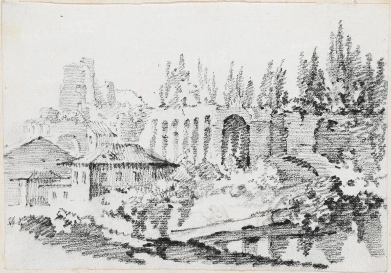 Ruins of the Imperial Palaces on the Palatine Hill, 1744/1750. Creator: Joseph-Marie Vien the Elder.