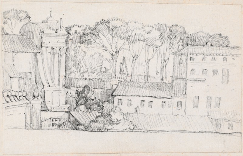 Roman Rooftops, 1744/1750. Creator: Joseph-Marie Vien the Elder.