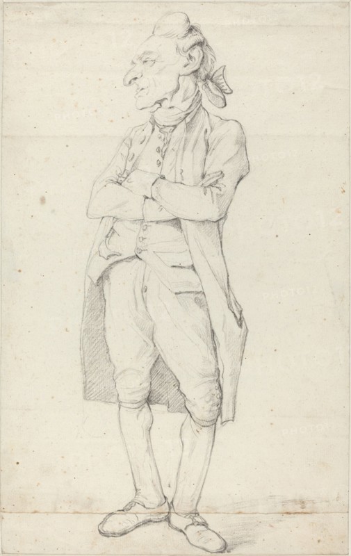A Gentleman Standing with His Arms Crossed. Creator: Francois-Andre Vincent.