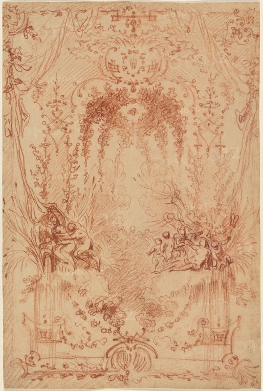 The Bower, c. 1716. Creator: Jean-Antoine Watteau.