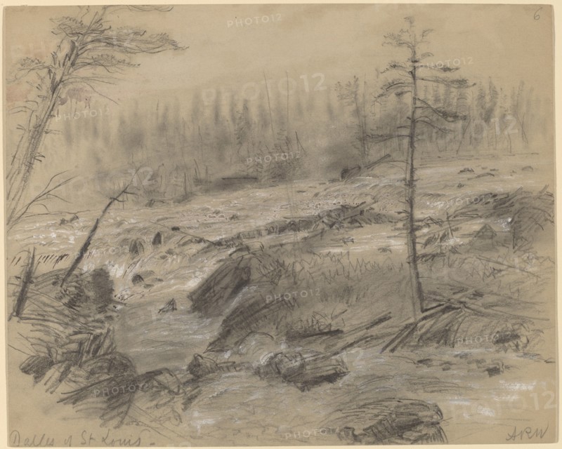 The Dalles of St. Louis. Creator: Alfred Waud.