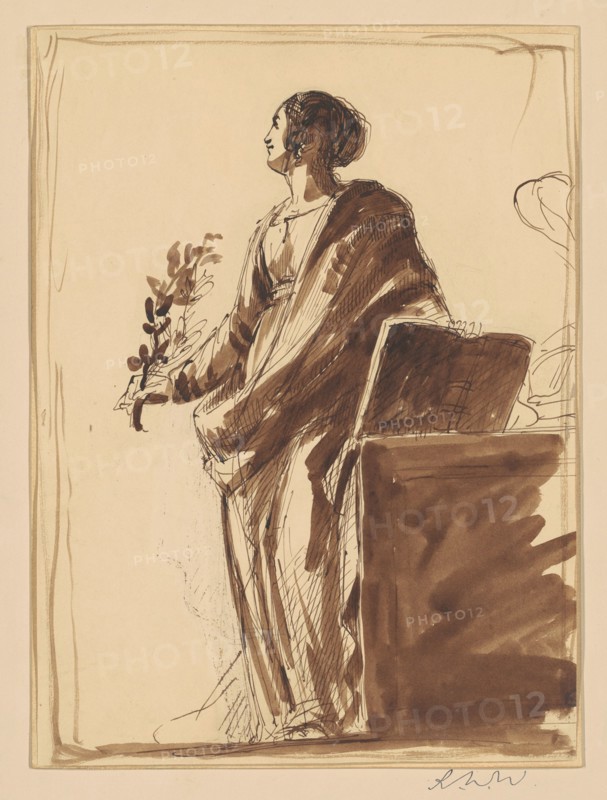 Study for "War and Peace", c. 1836. Creator: Robert Walter Weir.
