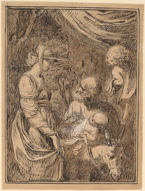 The Flight into Egypt, c. 1800. Creator: Benjamin West.