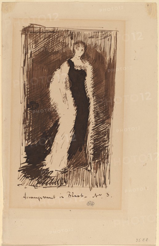 Arrangement in Black - No.3, 1881. Creator: James Abbott McNeill Whistler.