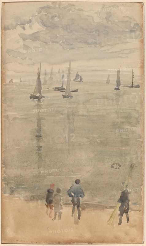 Violet [Note?]...The Return of the Fishing Boats, c. 1885. Creator: James Abbott McNeill Whistler.