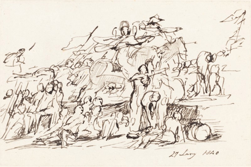 Battle Scene, 1840. Creator: David Wilkie.