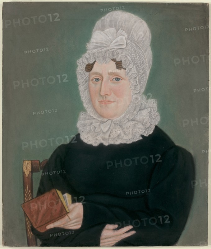 Portrait of a Woman with a Lace Cap, c. 1823. Creator: Micah Williams.