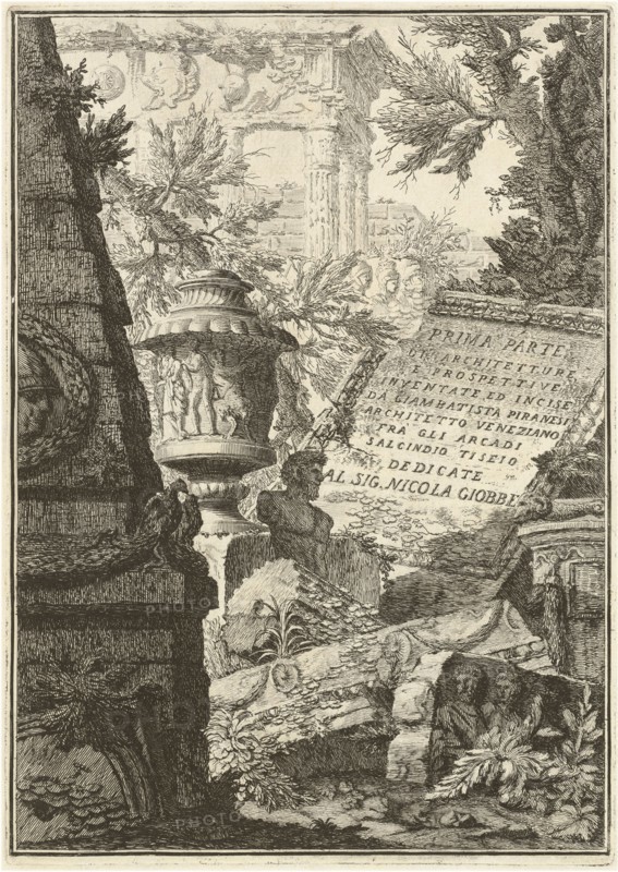 Prima Parte di Architetture, e Prospettive (First Edition, Third Issue), dated 1743 but printed 1747 Creator: Giovanni Battista Piranesi.