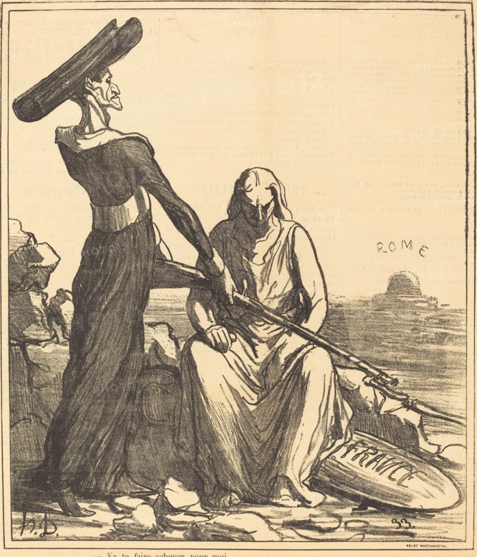 Va te faire achever pour moi, 1871. Creator: Honore Daumier.