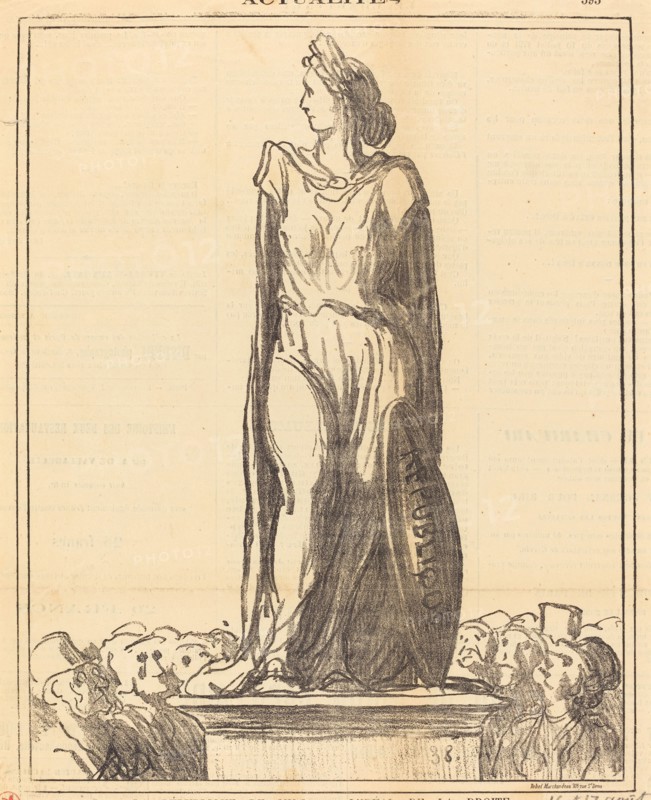 La république de Milo..., 1871. Creator: Honore Daumier.