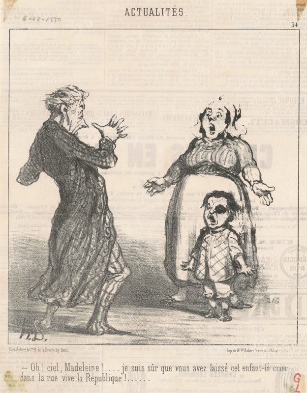 Oh! Ciel Madeleine! ..., 19th century. Creator: Honore Daumier.