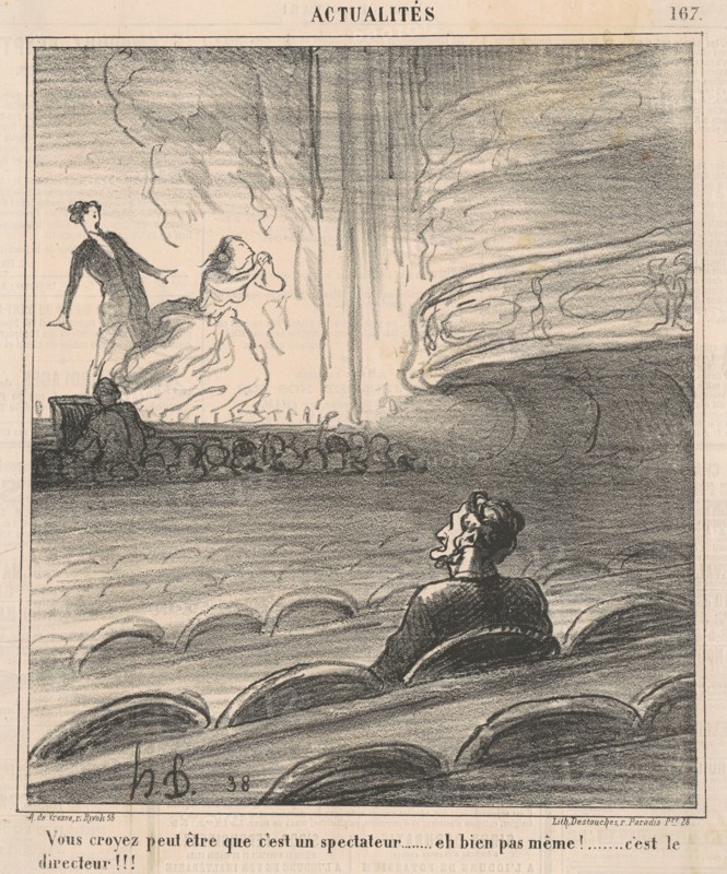 Vous croyez peut être que c'est un spectateur..., 19th century. Creator: Honore Daumier.