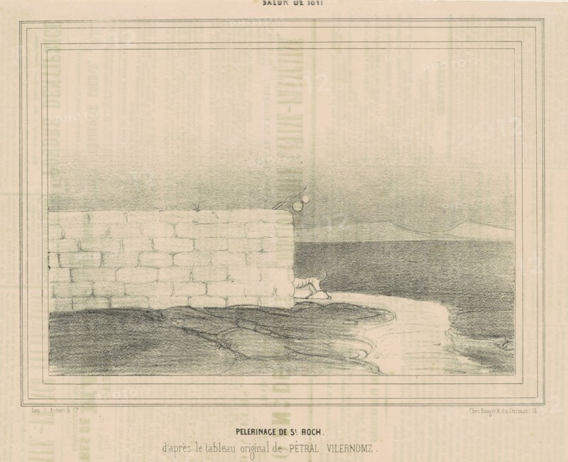 Pélerinage de St Roch, 19th century. Creator: Honore Daumier.