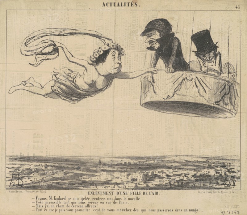 Enlèvement d'une fille de l'air, 19th century. Creator: Honore Daumier.