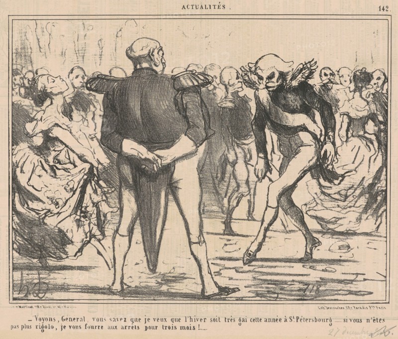 Voyons, genéral ..., 19th century. Creator: Honore Daumier.