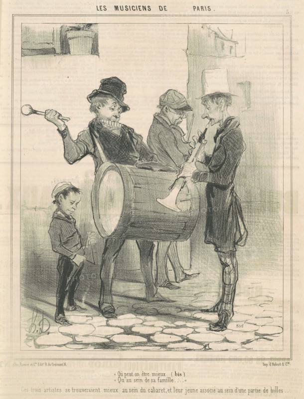 Ou peut on être mieux ..., 19th century. Creator: Honore Daumier.