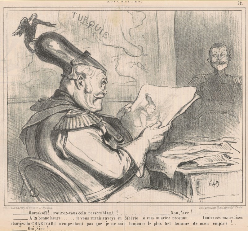 Oursikoff!..trouvez-vous cela ressemblant?, 19th century. Creator: Honore Daumier.