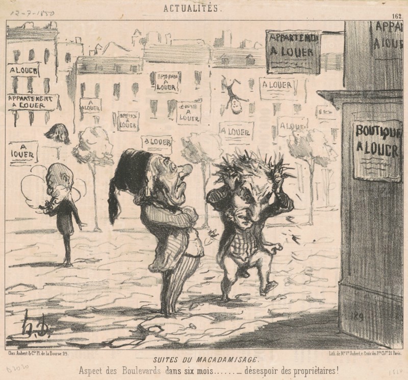 Suites du macadamisage, 19th century. Creator: Honore Daumier.