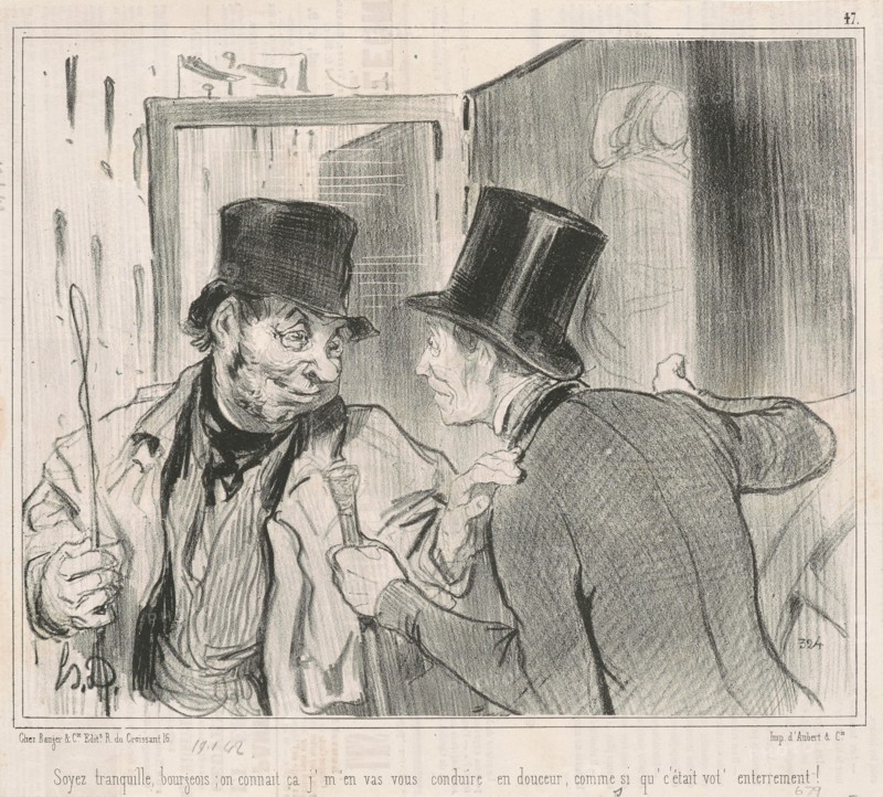 Soyez tranquille bourgeois, on connait, 19th century. Creator: Honore Daumier.
