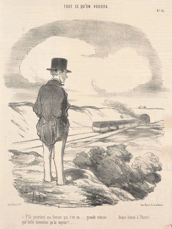V'la pourtant ma femme qui s'en va ..., 19th century. Creator: Honore Daumier.
