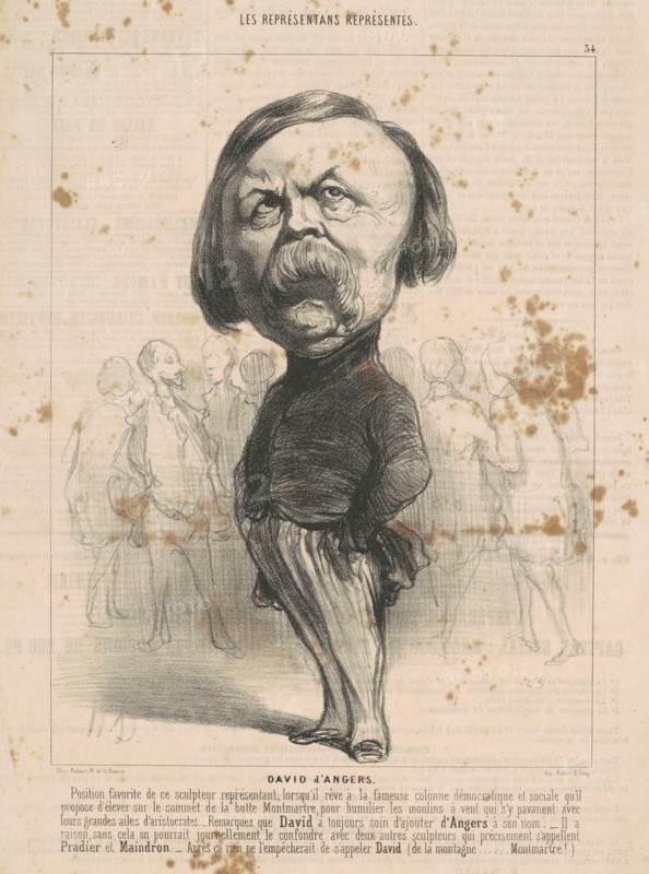 P.J. David D'Angers, 19th century. Creator: Honore Daumier.