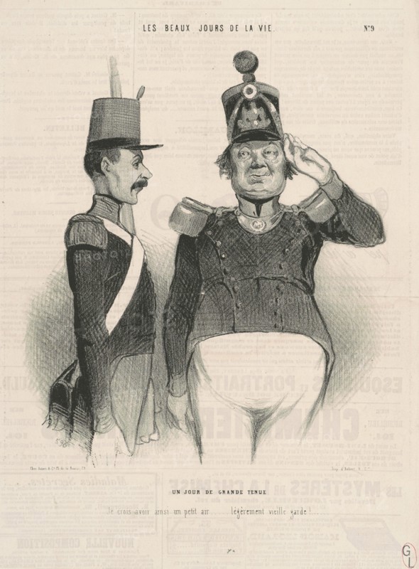 Un jour de grande tenue, 19th century. Creator: Honore Daumier.