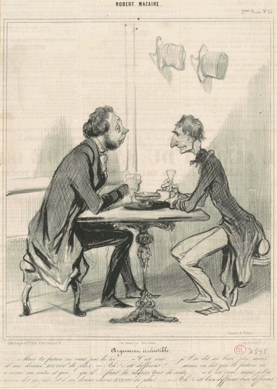 Argument irrésistible, 1841.  Creator: Honore Daumier.